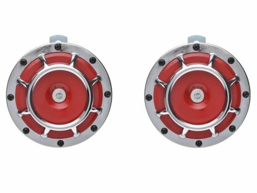 Pair horns 12v 125mm - of,