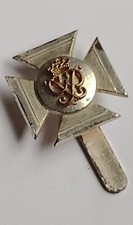 Wiltshire Regiment Officers Cap Badge Bi-Metal Silver/Gilt Slider VINTAGE Org