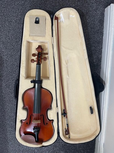 Violin with bow - with, case