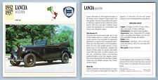 Lancia - Augusta - 1932-37 Popular - Classic Cars Collectors Club Card