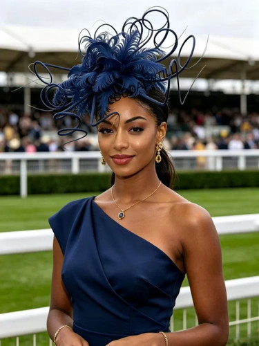 Women feather fascinator hat - feather,