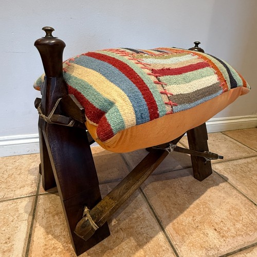 Vintage camel saddle seat - vintage,