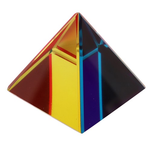 Glass pyramid color - glass,