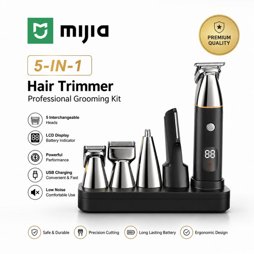 Mijia hair trimmer lcd - in,