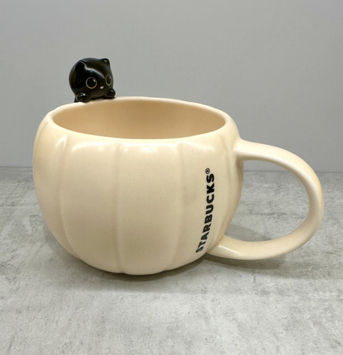 Starbucks black cat pumpkin - starbucks,