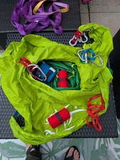 Slackline (bags, line, shackles, pullies, ropes)