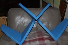 IKEA MAMMUT Childrens Floating Wall Shelf 1990 Set of 3 - Blue Colour