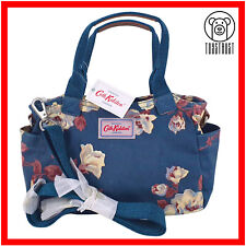 Cath Kidston Mini Day Bag Cross Body Strap Crescent Rose Floral Oilcloth CL98
