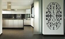 Welcome Wall Sticker Vinyl Decal Transfer Removable Wall Art / Door 30cm x 50cm