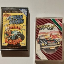 2 x Atari Racing Games – Action Biker & American Road Race Cassettes VG+ 
