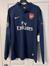 Nike Arsenal 09 10 Away player Issue LS L UCL Fabregas