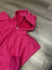 GIRLS NEXT PINK HOODED BEACH TOWEL SIZE AGE 3-6 YEARS