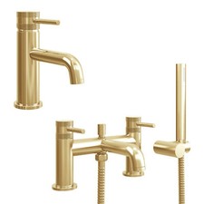 Core Brushed Brass Basin Tap &