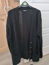 Boohoo Long Black Cardigan size S/M