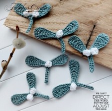 6 Handmade Crochet Mistletoe