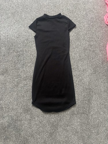 Plt ribbed black minidress - plt,