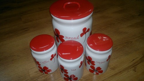 Dunelm painted poppy red bread - dunelm,