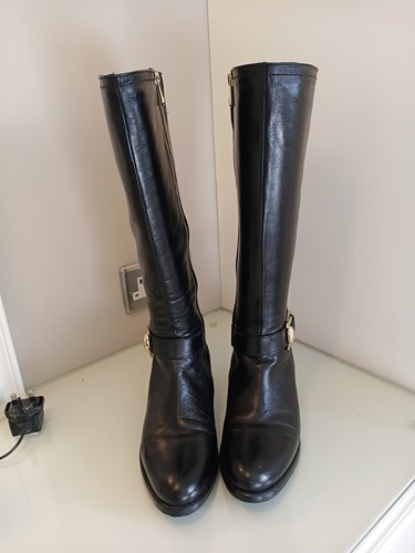 Moda pelle knee high boots - knee,