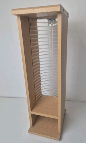 Wood effect rack holds 24 - cd,