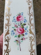 Victorian Architectural Salvage. Stunning Shabby-Chic White Ceramic Finger Plate