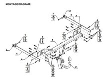 Swan Neck Tow Bar For MERCEDES