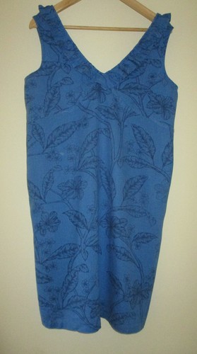 Next blue floral linen mix - linen,