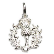 Thistle sterling silver charm