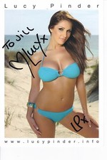 LUCY PINDER Autographed Signed