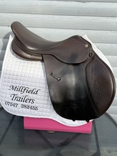 Brown GFS Fieldhouse 17.5 9 Inch D To D Jump Saddle