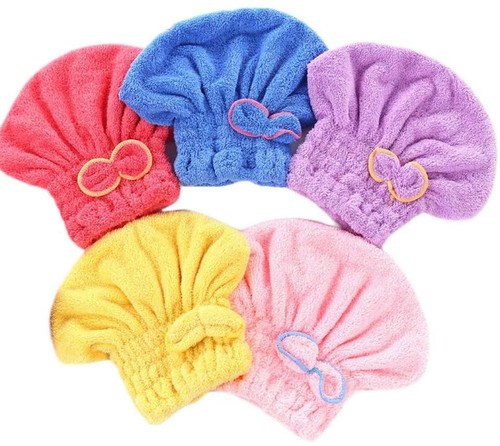 Microfibre elastic hair wrap - microfibre,