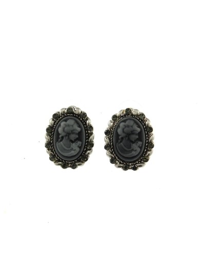 Elegant cameo earrings with - elegant,