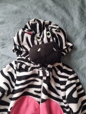Girls Primark Zebra One piece