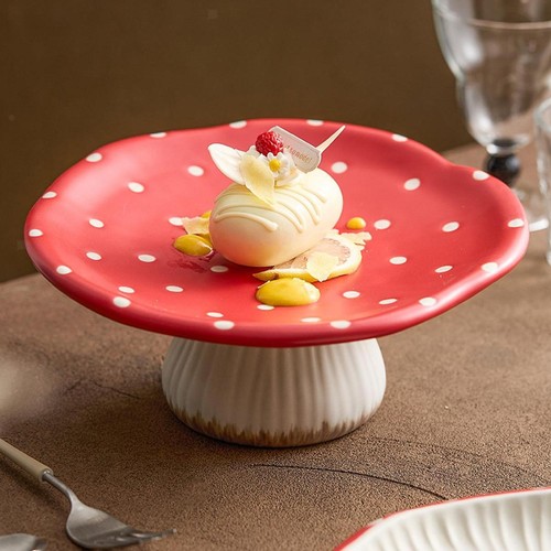 Mushroom fruit tray home decor - tray,