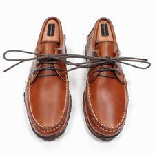 Quoddy Brown Leather Hand Sewn