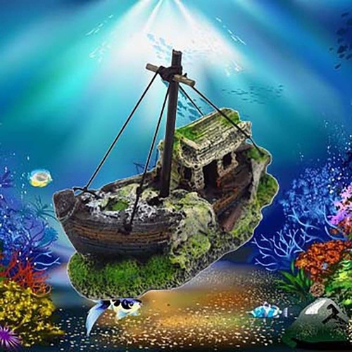 Fish tank aquarium ornament - tank,