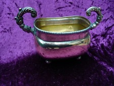 Edwardian Georgian revival silver plated sugar bowl