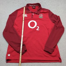 England Rugby Shirt Mens L Red