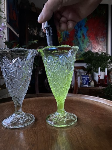 Victorian clear glass celery - clear,
