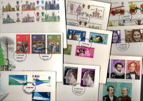 First day covers selection - day,