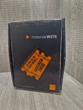 Motorola W375 Classic Flip Phone Bundle - Black - With Box Manual Charger Orange