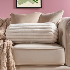 OHS Ribbed Bolster Pillow Faux