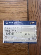 Glasgow Rangers v Arsenal