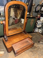 Antique Victorian Mahogany Dressing Table Mirror swing mirror tabletop