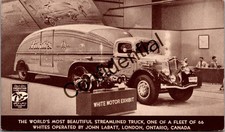 1936 Labatt Brewery White Tractor Trailer Truck Great Lakes Exhibition U277