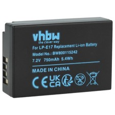 Battery for Canon EOS 750D 8000D 850D 800D 200D 250D 760D 77D Kiss X10 750mAh