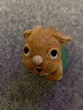 Pendelfin Rabbit Rolly Bunny 60's Hand Painted Vintage Stonecraft Figurine green