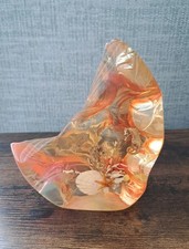 Vintage 60s 70s Lucite Perspex Sea Life Shell Paperweight Ornament Seahorse