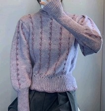 Women Zara Knit Lilac Cropped
