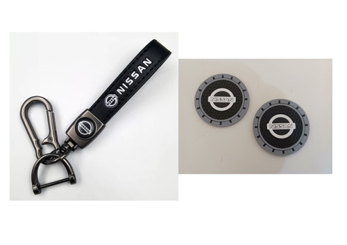 Nissan genuine leather keyring - nissan,