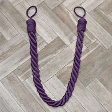 Rope Curtain Tieback 60cm Twisted Cord Chunky Plain Modern 20mm Thick Tie Back